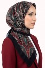 Desenli Flamlı Eşarp 6520-12