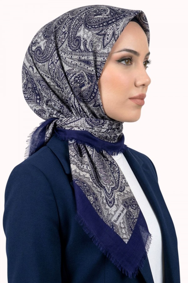 Desenli Flamlı Eşarp 6520-5