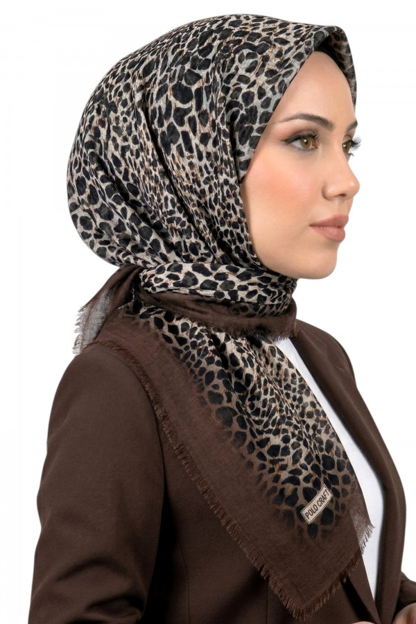 Desenli Flamlı Eşarp 6521-9