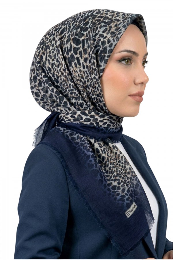 Desenli Flamlı Eşarp 6521-6