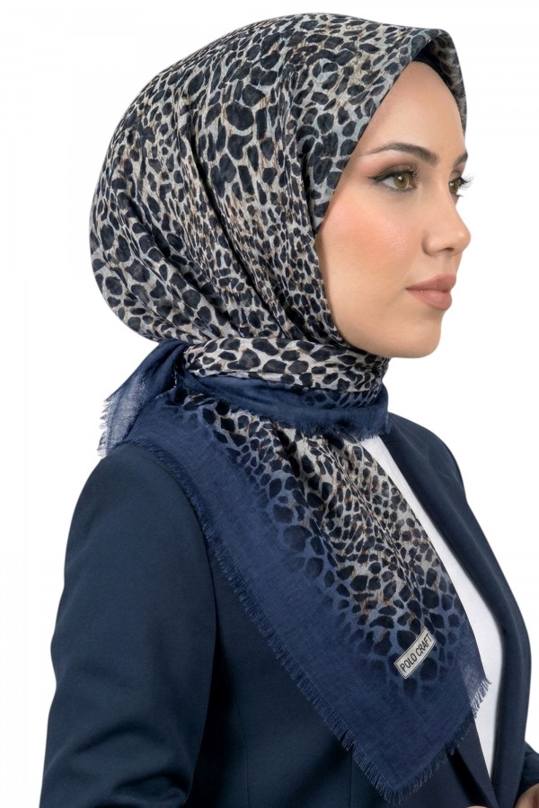 Desenli Flamlı Eşarp 6521-2