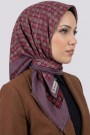 Desenli Flamlı Eşarp 6522-13