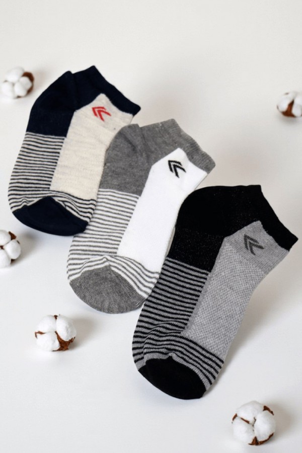 Erkek 3lü Çocuk Çorap (7-8 Yaş) 9407-6