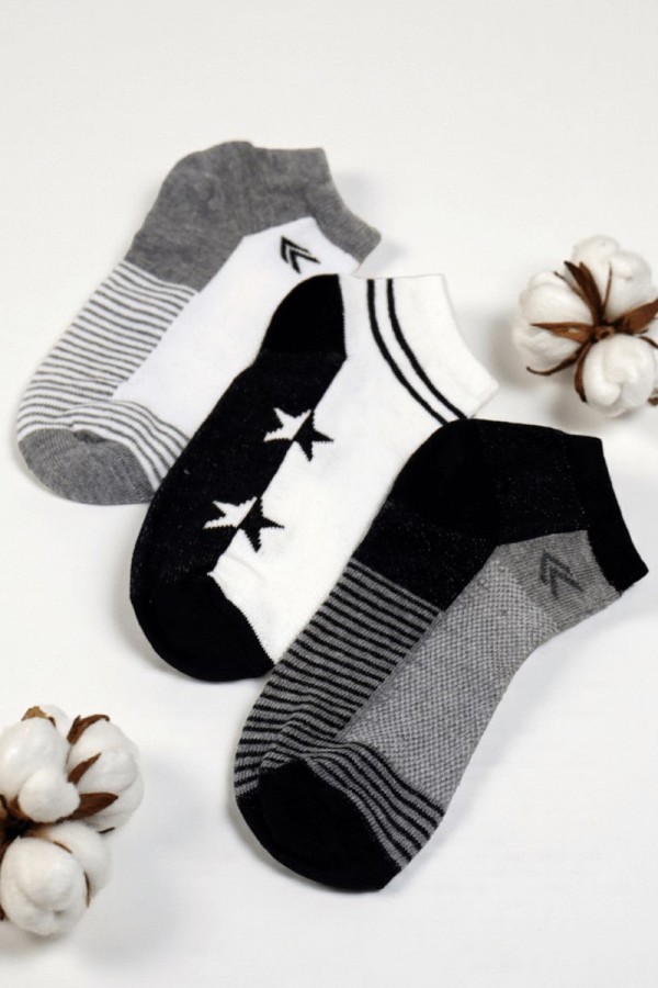 Erkek 3lü Çocuk Çorap (7-8 Yaş) 9407-5