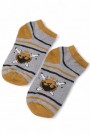 Erkek 3 Lü Patik Çocuk Çorap (5-6 Yaş) 9409-17