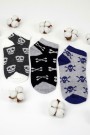 Erkek 3 Lü Patik Çocuk Çorap (5-6 Yaş) 9409-10