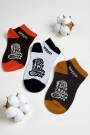 Erkek 3 Lü Patik Çocuk Çorap (5-6 Yaş) 9409-1