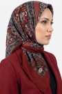 Desenli Flamlı Eşarp 6524-26