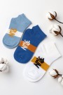 Erkek 3 Lü Patik Çocuk Çorap (5-6 Yaş) 9409-5