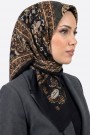 Desenli Flamlı Eşarp 6524-23