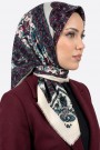 Desenli Flamlı Eşarp 6524-18