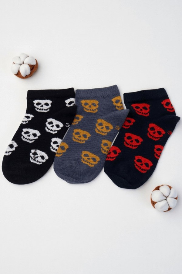 Erkek 3 Lü Patik Çocuk Çorap (3-4 Yaş) 9410-5