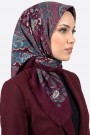 Desenli Flamlı Eşarp 6524-12