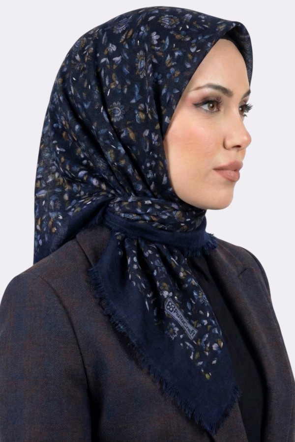 Desenli Flamlı Eşarp 6525-10