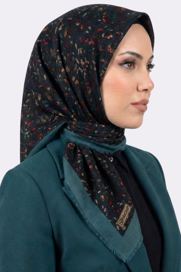 Desenli Flamlı Eşarp 6525-4