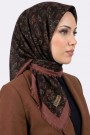Desenli Flamlı Eşarp 6526-16