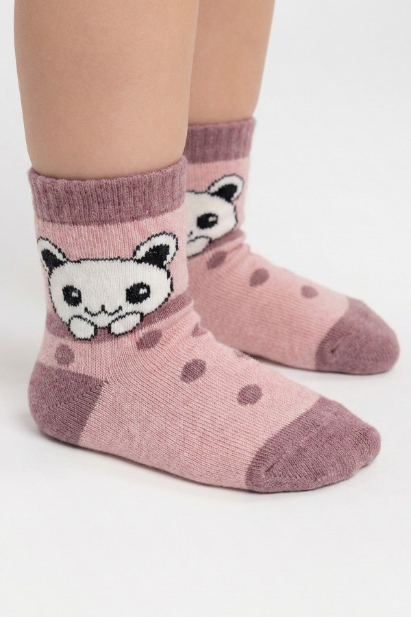 Desenli Çocuk Çorap (0-1 Yaş) 10005-2