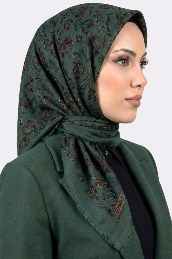 Desenli Flamlı Eşarp 6526-8