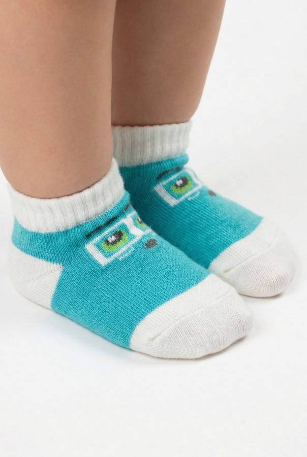 Desenli Çocuk Çorap (0-1 Yaş) 10007-4