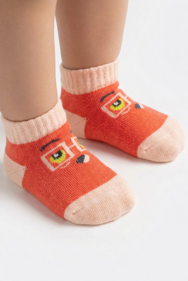 Desenli Çocuk Çorap (0-1 Yaş) 10007-3