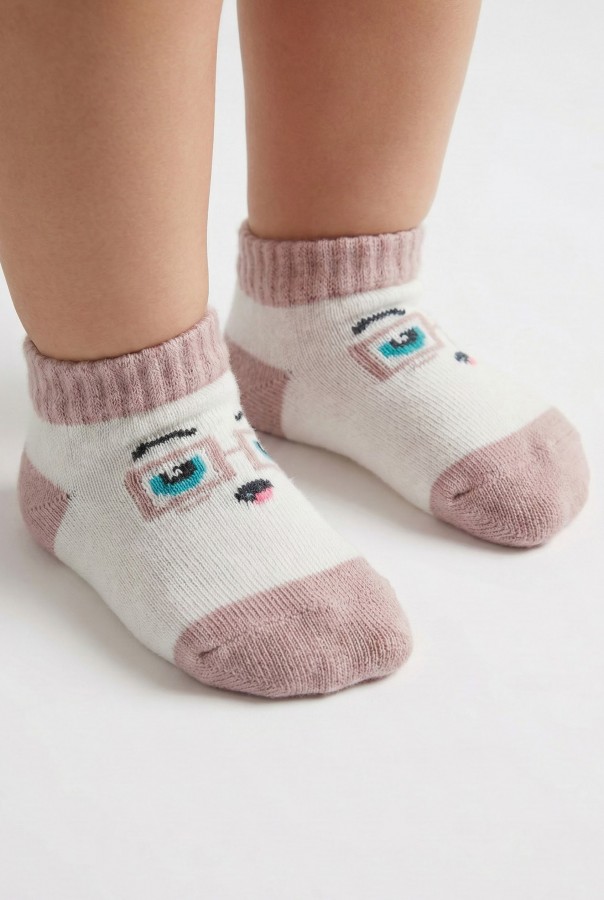 Desenli Çocuk Çorap (0-1 Yaş) 10007-1