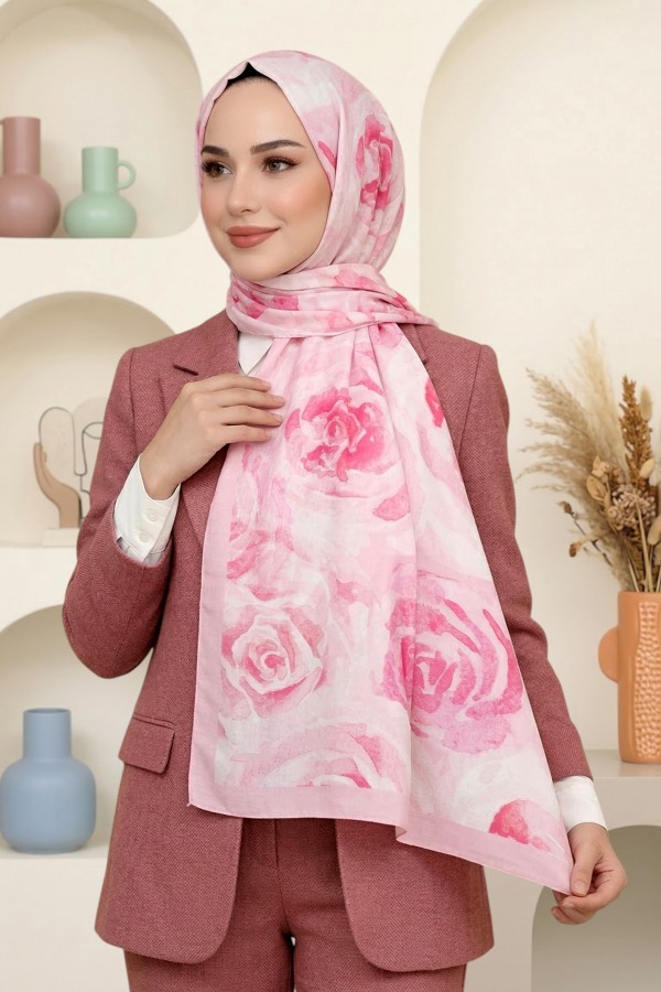 Desenli Soft Şal 6027-8