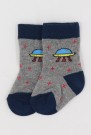 Desenli Çocuk Çorap (0-1 Yaş) 10006-2