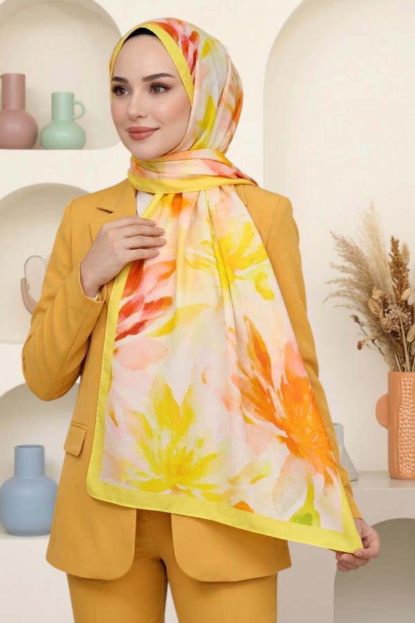 Desenli Soft Şal 6029-19