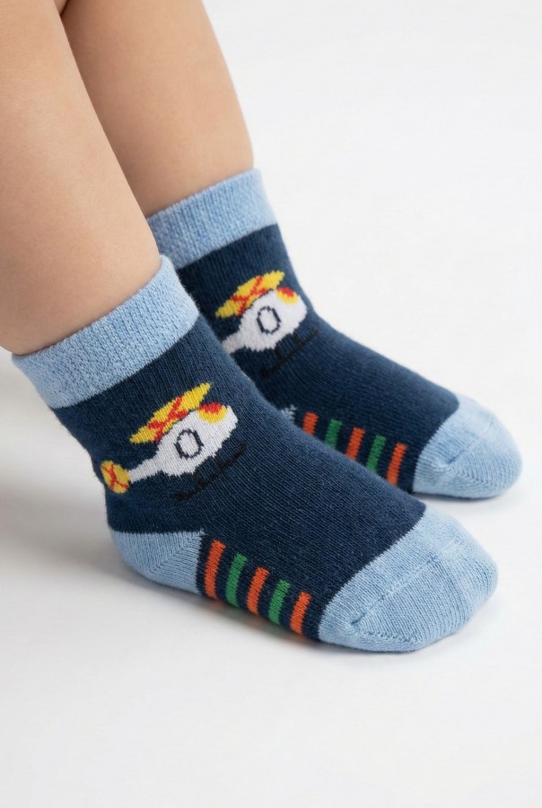 Desenli Çocuk Çorap (0-1 Yaş) 10011-4