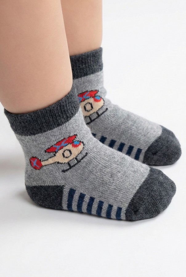 Desenli Çocuk Çorap (0-1 Yaş) 10011-2