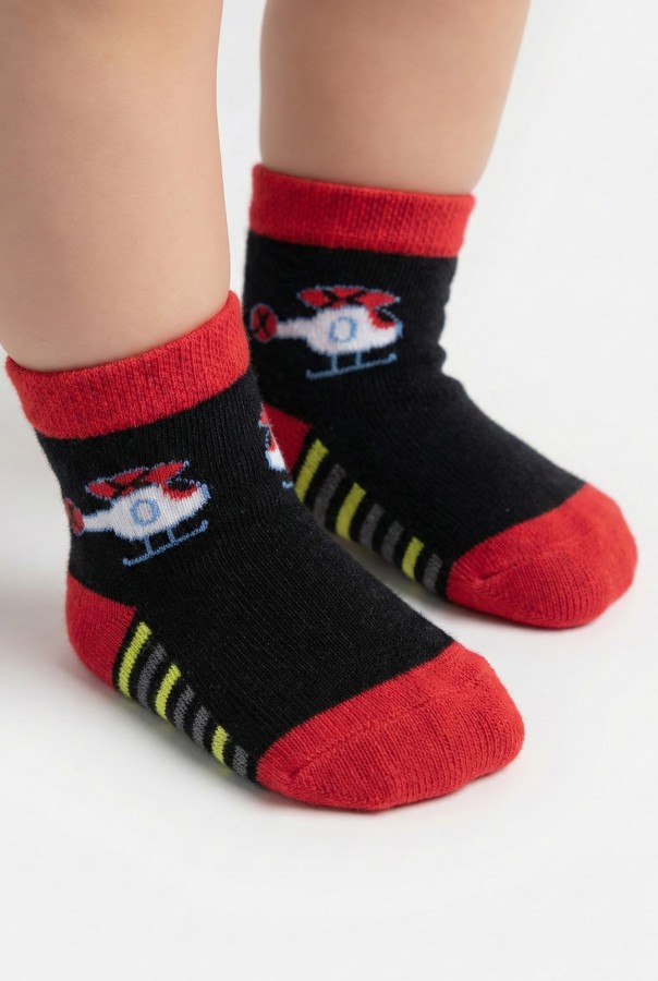 Desenli Çocuk Çorap (0-1 Yaş) 10011-1