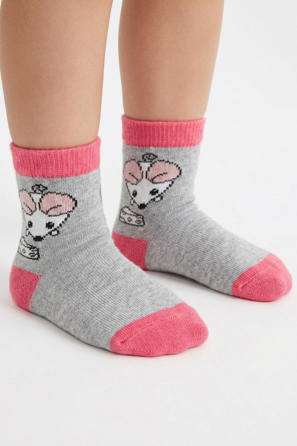 Desenli Çocuk Çorap (1-2 Yaş) 10109-4