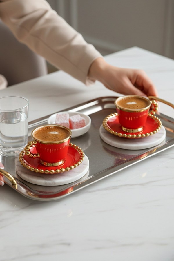 Mitra Porselen 6'lı Kahve Fincan Takımı CMR-2024328-2