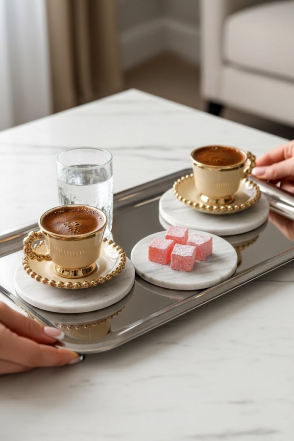 Mitra Porselen 6'lı Kahve Fincan Takımı CMR-2024328-3