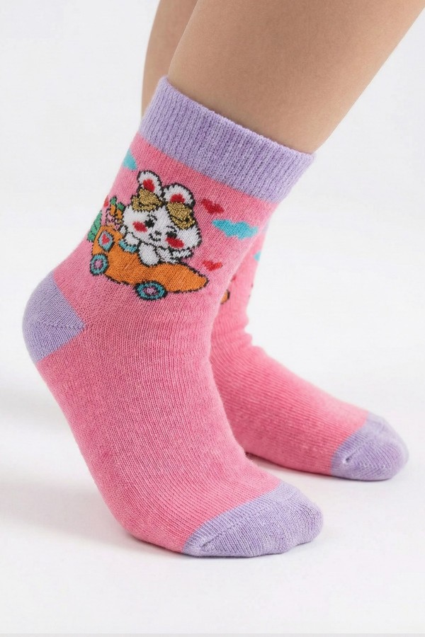 Desenli Çocuk Çorap (1-2 Yaş) 10106-1
