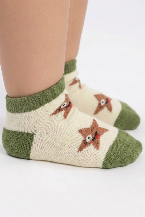 Desenli Çocuk Çorap (2-3 Yaş) 10203-4