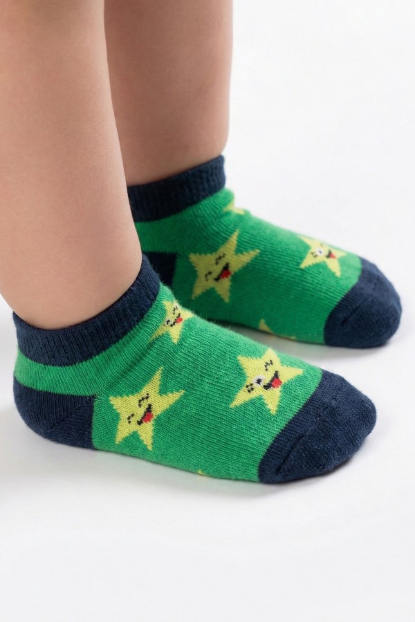 Desenli Çocuk Çorap (2-3 Yaş) 10203-1