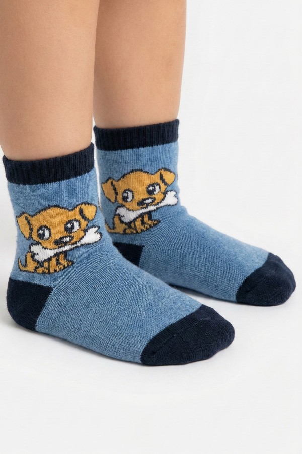 Desenli Çocuk Çorap (2-3 Yaş) 10206-1