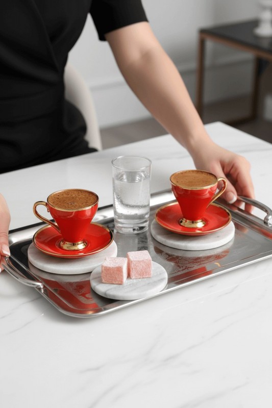 Mitra Porselen 6'lı Kahve Fincan Takımı CMR-2024244-2