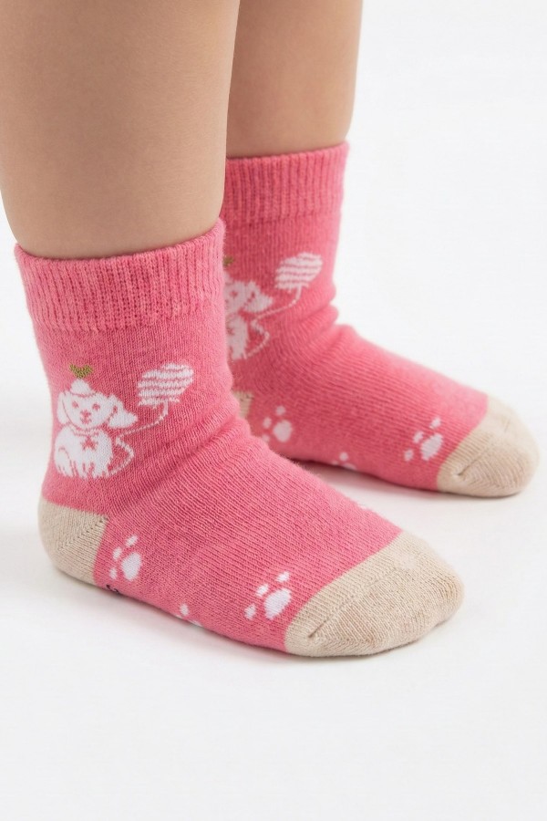 Desenli Çocuk Çorap (3-4 Yaş) 10302-4