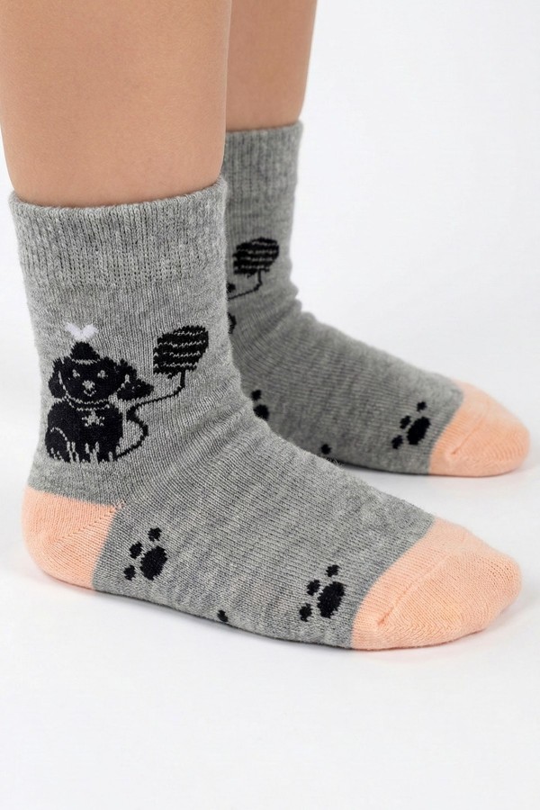 Desenli Çocuk Çorap (3-4 Yaş) 10302-2