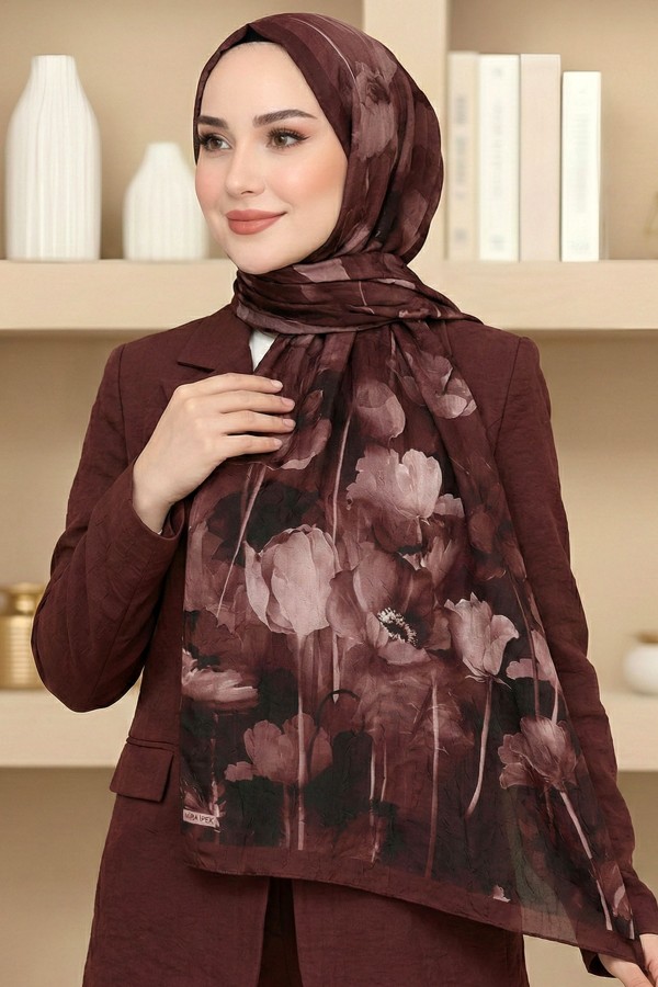 Mira İpek Bambu Crush Şal 6032-5