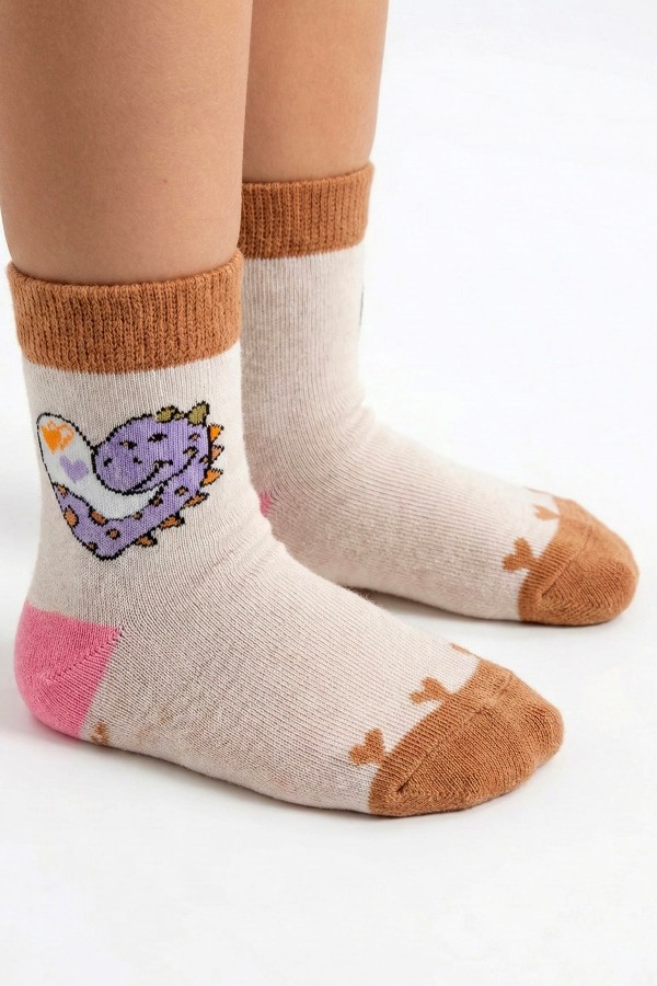 Desenli Çocuk Çorap (3-4 Yaş) 10305-4