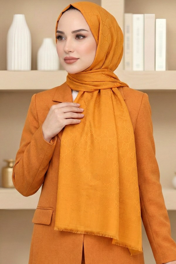 G Desen Pamuklu Şal 6035-12