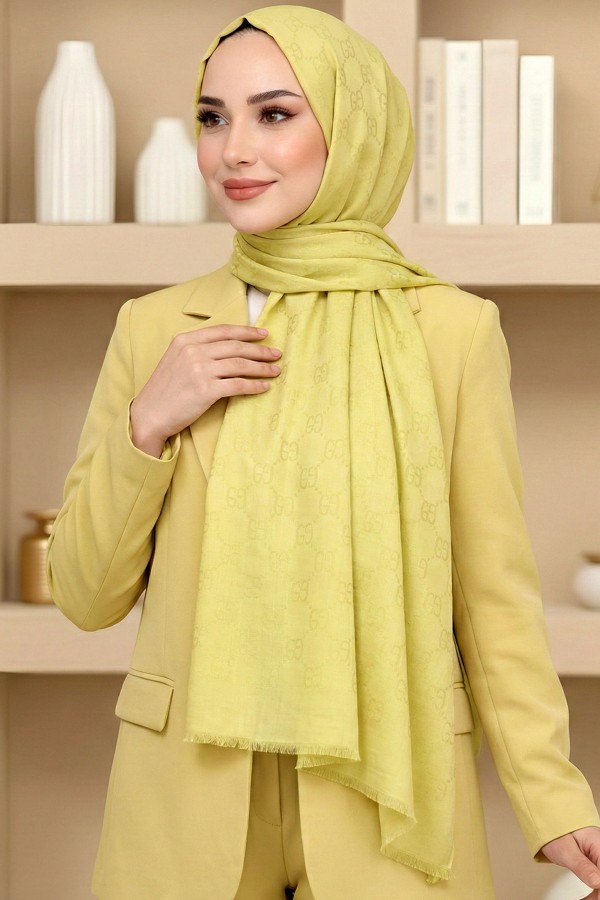G Desen Pamuklu Şal 6035-11