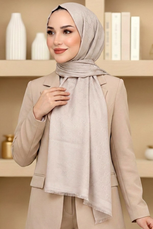 G Desen Pamuklu Şal 6035-10