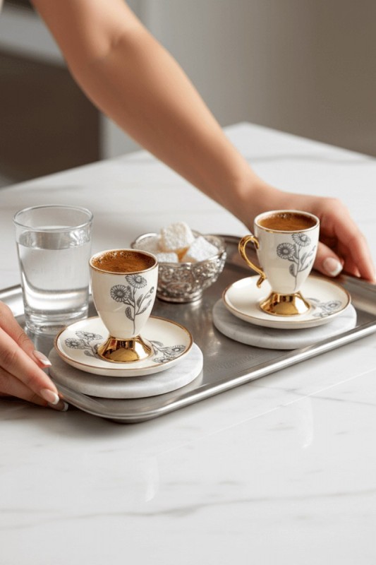 Mitra Porselen 6'lı Kahve Fincan Takımı CMR-2024256-2