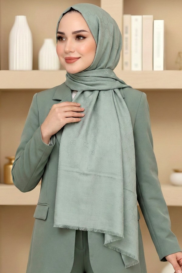 G Desen Pamuklu Şal 6035-9