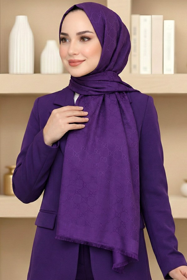 G Desen Pamuklu Şal 6035-6