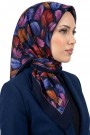Soft İpek Desenli Flamlı Eşarp 6530-3